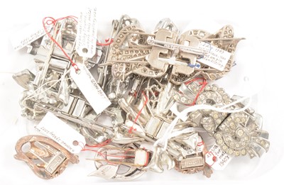 Lot 460 - Twelve clear paste fur clips, 1930’s and 1940’s