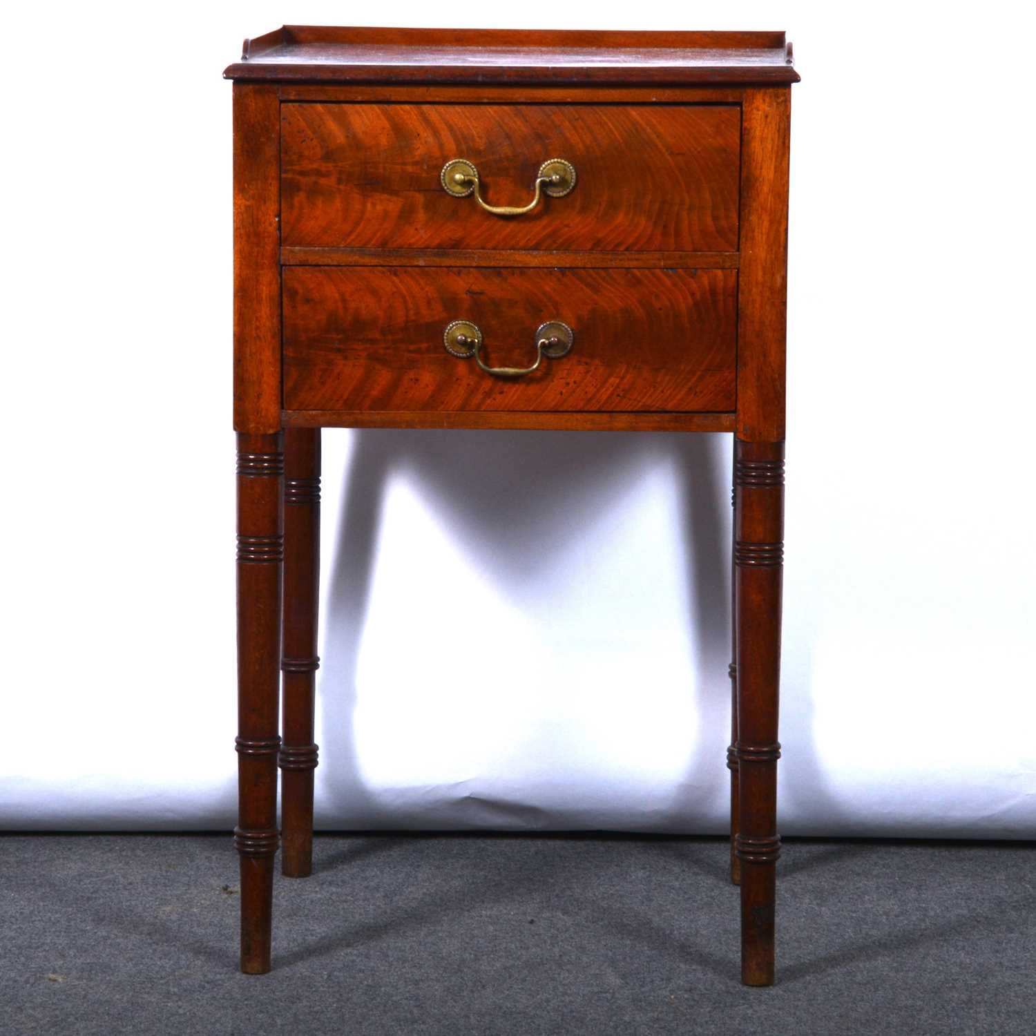 Lot 179 Victorian mahogany nightstand,