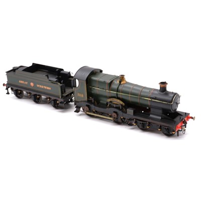 Lot 43 - A scratch-built Fine Scale O gauge locomotive and tender, Bulldog class 4-4-0 'Isle of Guernsey'