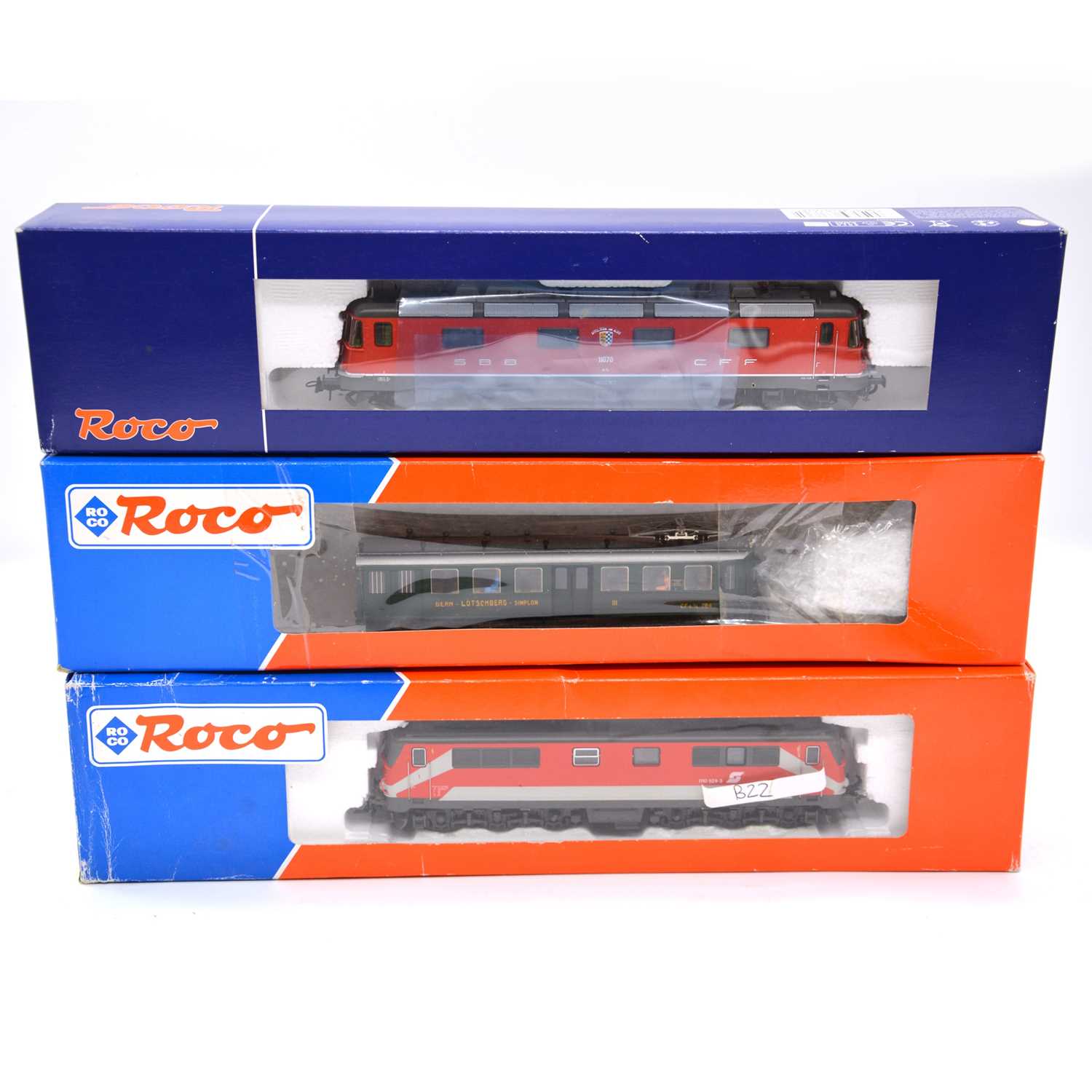 Lot 249 - Three Roco HO gauge model railway locomotives  including ref 43767 OBB 1110 529-3