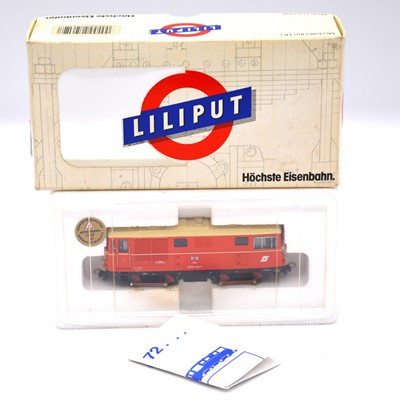 Lot 596 - Liliput HOe gauge model railway locomotive ref 72612 OBB 2095 012-7, boxed.