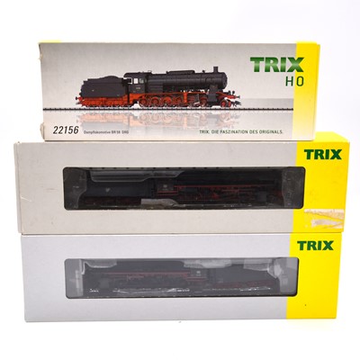 Lot 183 - Three Trix HO gauge model railway locomotives with tenders 22043 DB 44-100 etc