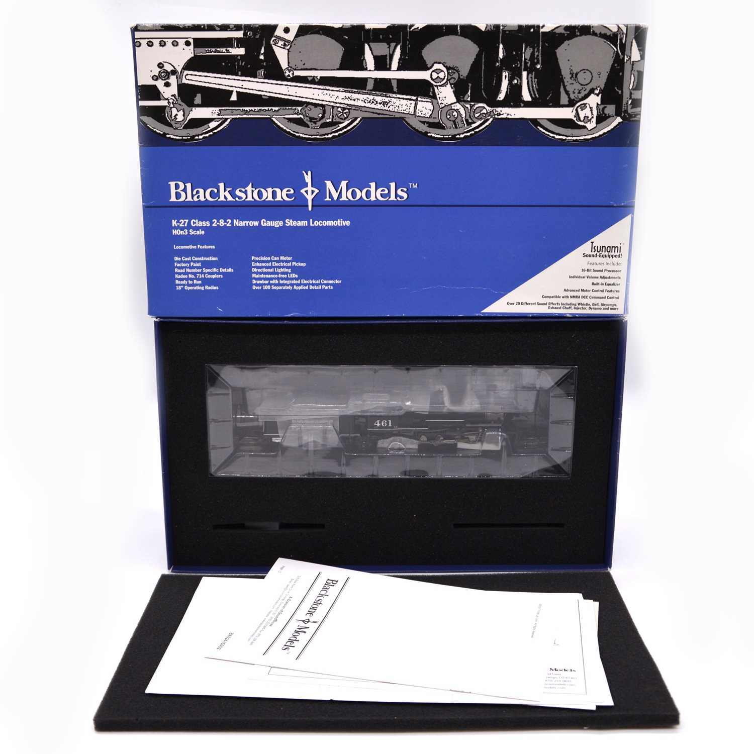 Lot 533 - Blackstone Models HOn3 locomotive K-27 class 2-8-2 Rio Grande Southern no.461