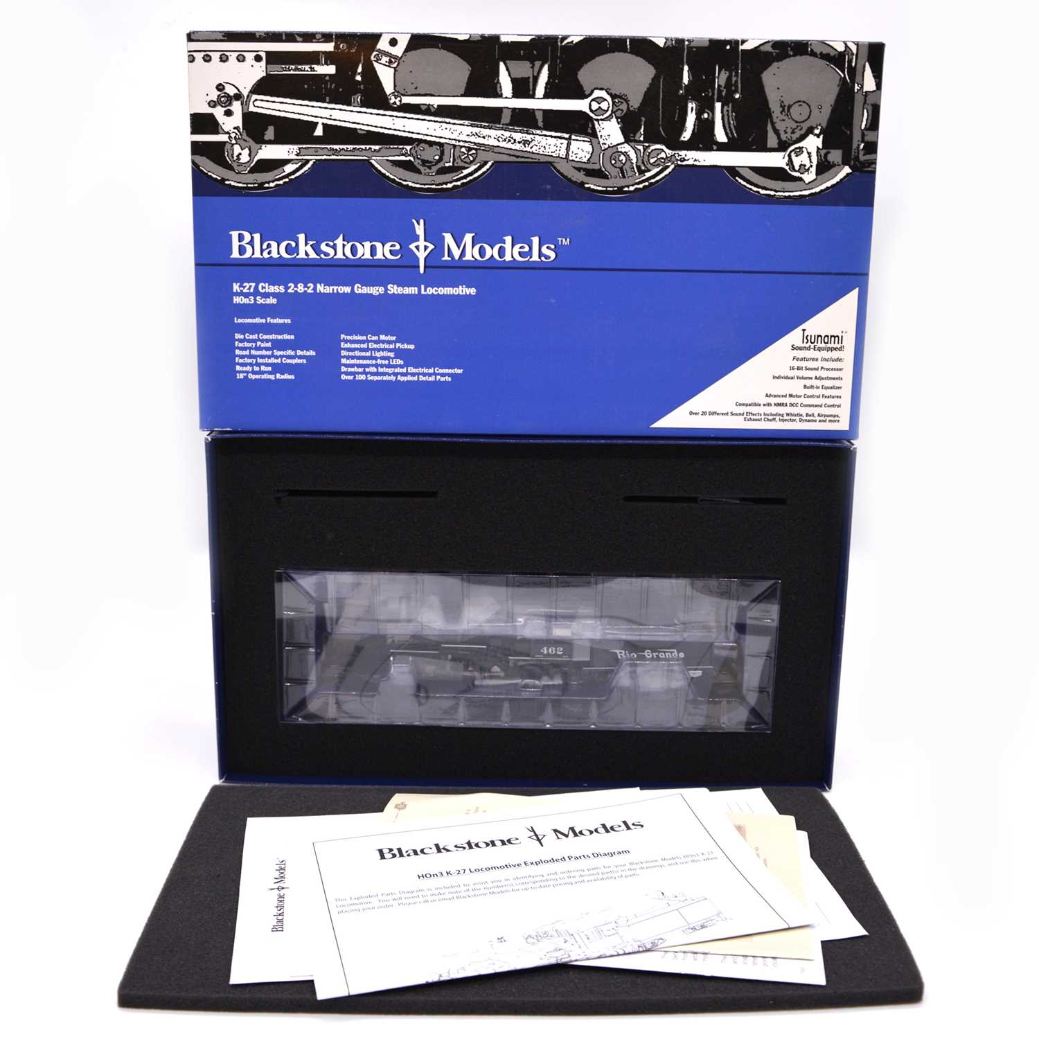 Lot 538 - Blackstone Models HOn3 locomotive K-27 class 2-8-2 D&RGW, no.462