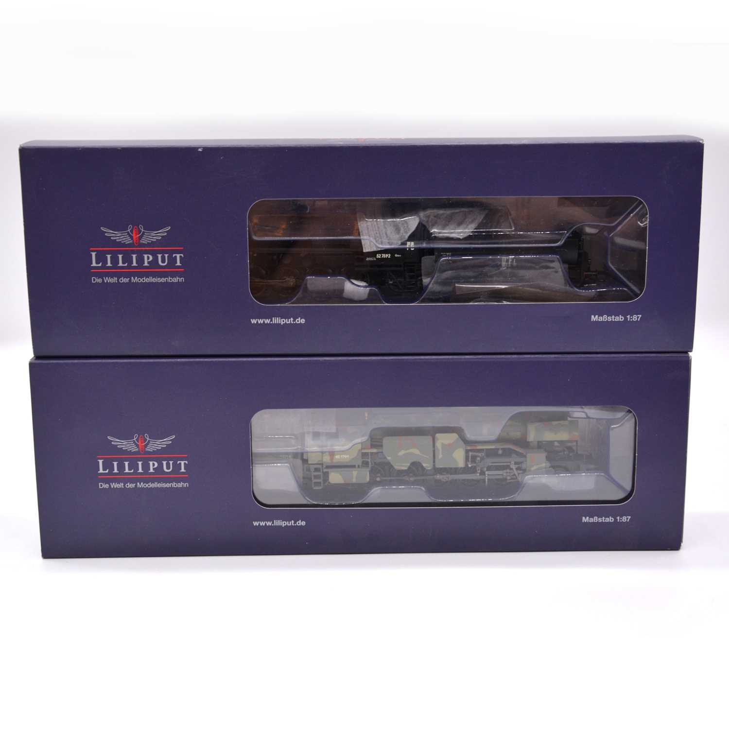 Lot 483 - Two Liliput HO gauge model railway locomotives including ref L131501 DRB 42-1799, military