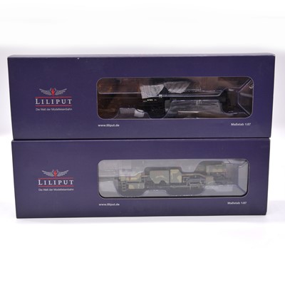 Lot 483 - Two Liliput HO gauge model railway locomotives including ref L131501 DRB 42-1799, military