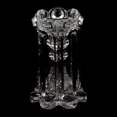 Lot 30 - Victorian crystal glass lustre