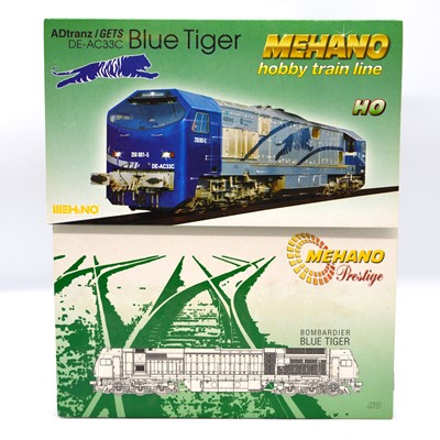 Lot 149 - Mehano HO gauge model, two sets including ref T166 DE-AC33C 'Blue Tiger'