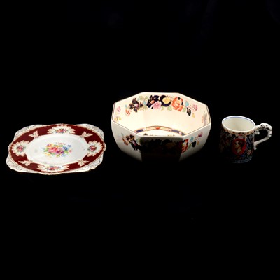 Lot 82 - Solian Ware part dinner service, Royal Doulton English Brocade dinner plates and other dinnerwares.