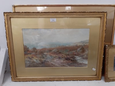 Lot 330 - Albert Pollitt, woman in a landscape, and other watercolours.