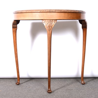 Lot 354 - Walnut hall table