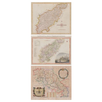 Lot 305 - Three antique maps of Northamptonshire