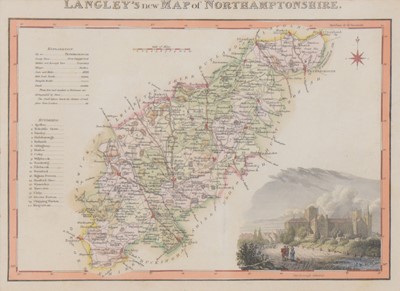 Lot 305 - Three antique maps of Northamptonshire