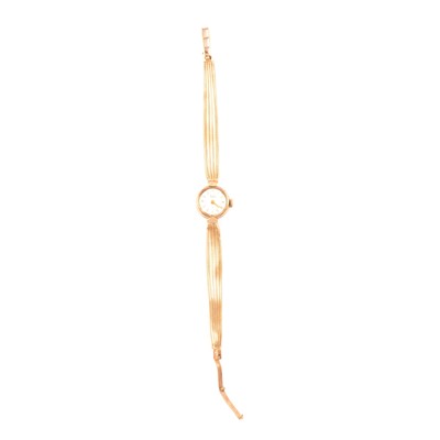 Lot 348 - Bentima - a lady's “Star” 9 carat yellow gold cocktail watch.