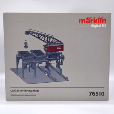 Lot 428 - Marklin Digital HO gauge model railway coaling station ref 76510, boxed.