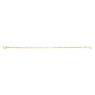 Lot 248 - A 9 carat yellow gold necklace.