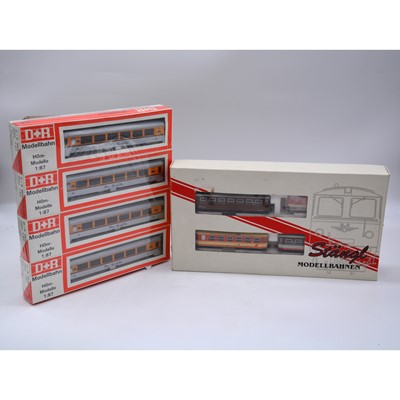 Lot 595 - Winco Stangl HOe model railway locomotive set OBB Schmalspur-Diesellok 2095 etc