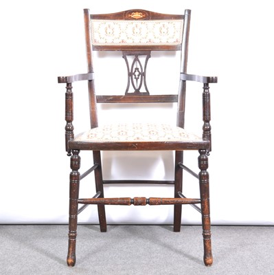 Lot 465 - Edwardian bedroom chair