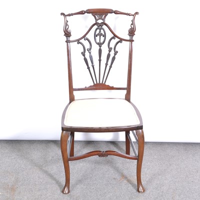 Lot 348 - Mahogany Edwardian bedroom chair