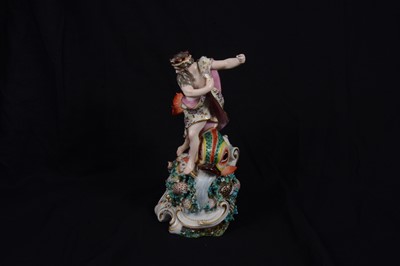Lot 120 - Derby porcelai style figure of Neptune