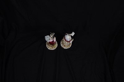 Lot 128 - Pair of Sitzendorf porcelain figures