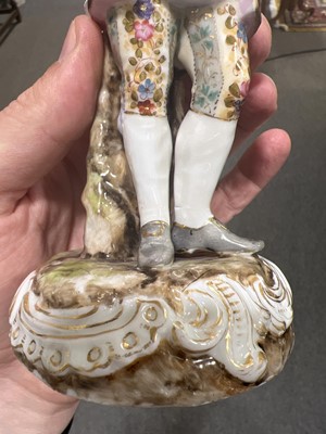 Lot 128 - Pair of Sitzendorf porcelain figures