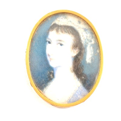 Lot 205 - Provincial School, circa 1770, Young lady in a lace cap