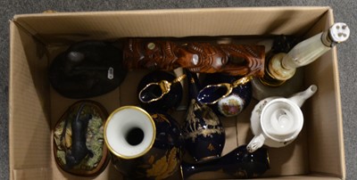 Lot 32 - Quantity of assorted decorative ceramics, including Capodimonte, Limoges, etc
