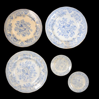 Lot 64 - Collection of blue and white meat platters and other plates
