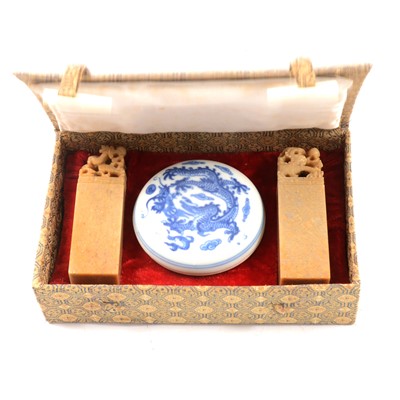 Lot 251 - Modern Chinese wax seal set