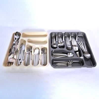 Lot 171 - Canteen of Mid-Century style steel cutlery by Rosenthal, designed by Tapio Wirkkala