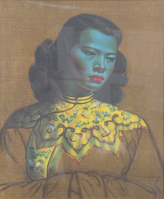 Lot 355 - After Vladimir Tretchikoff, Green Lady