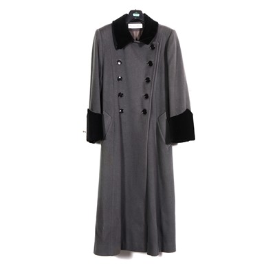 Lot 438 - A Christian Dior grey wool coat