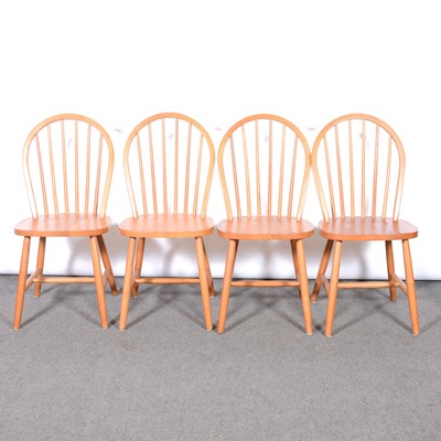 Lot 328 - Ercol kitchen table and four stick-back chairs