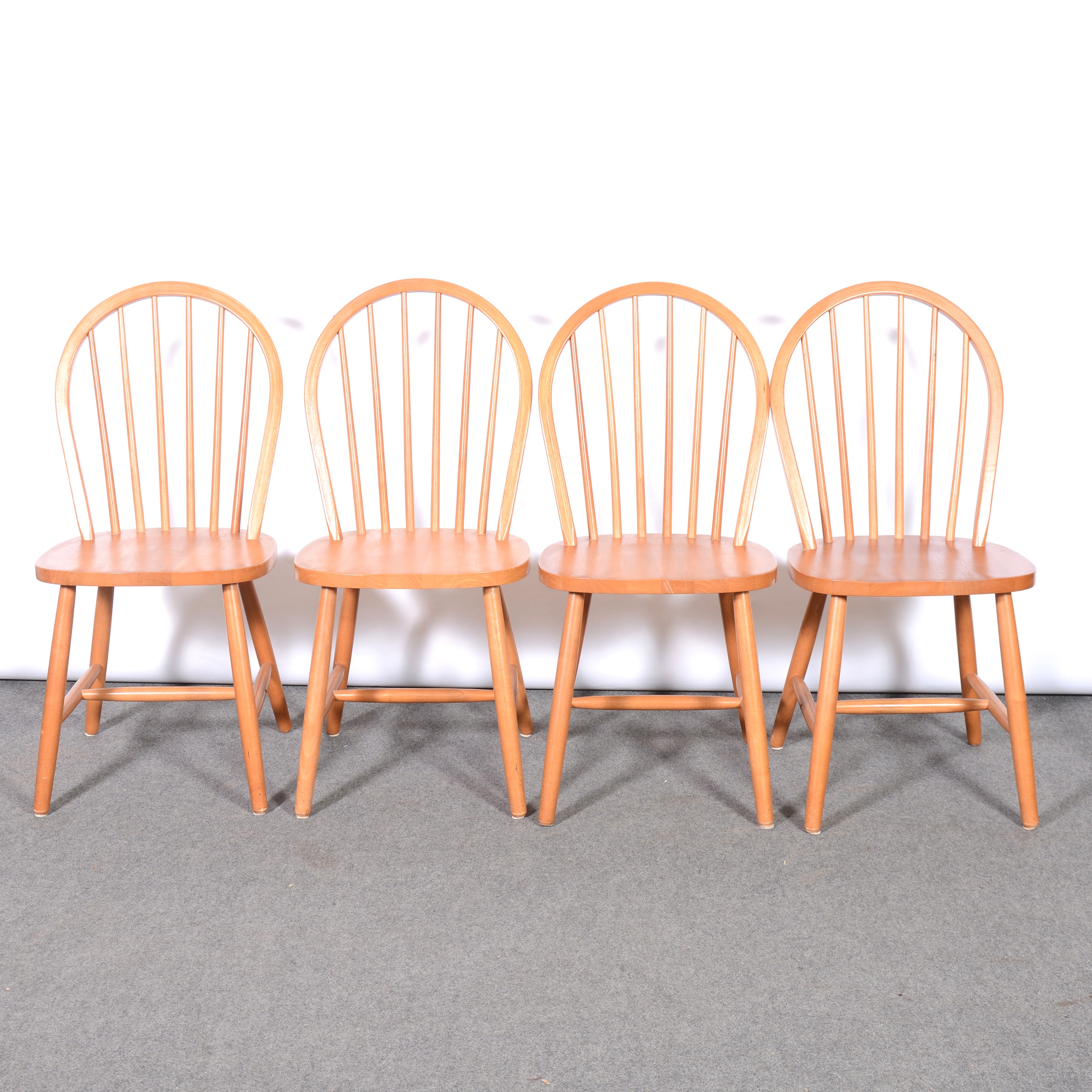Lot 328 Ercol kitchen table and four stickback
