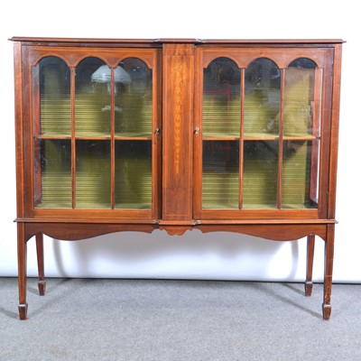 Lot 359 - Victorian inlaid mahogany display cabinet