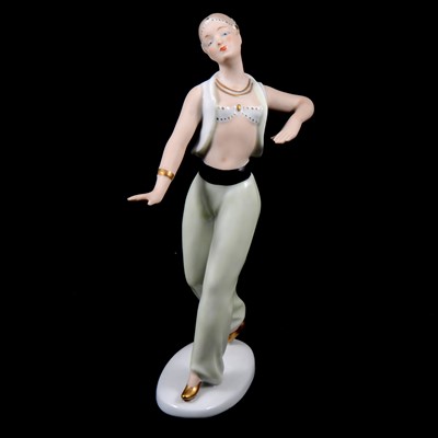 Lot 22 - Wallendorf porcelain Art Deco style dancer