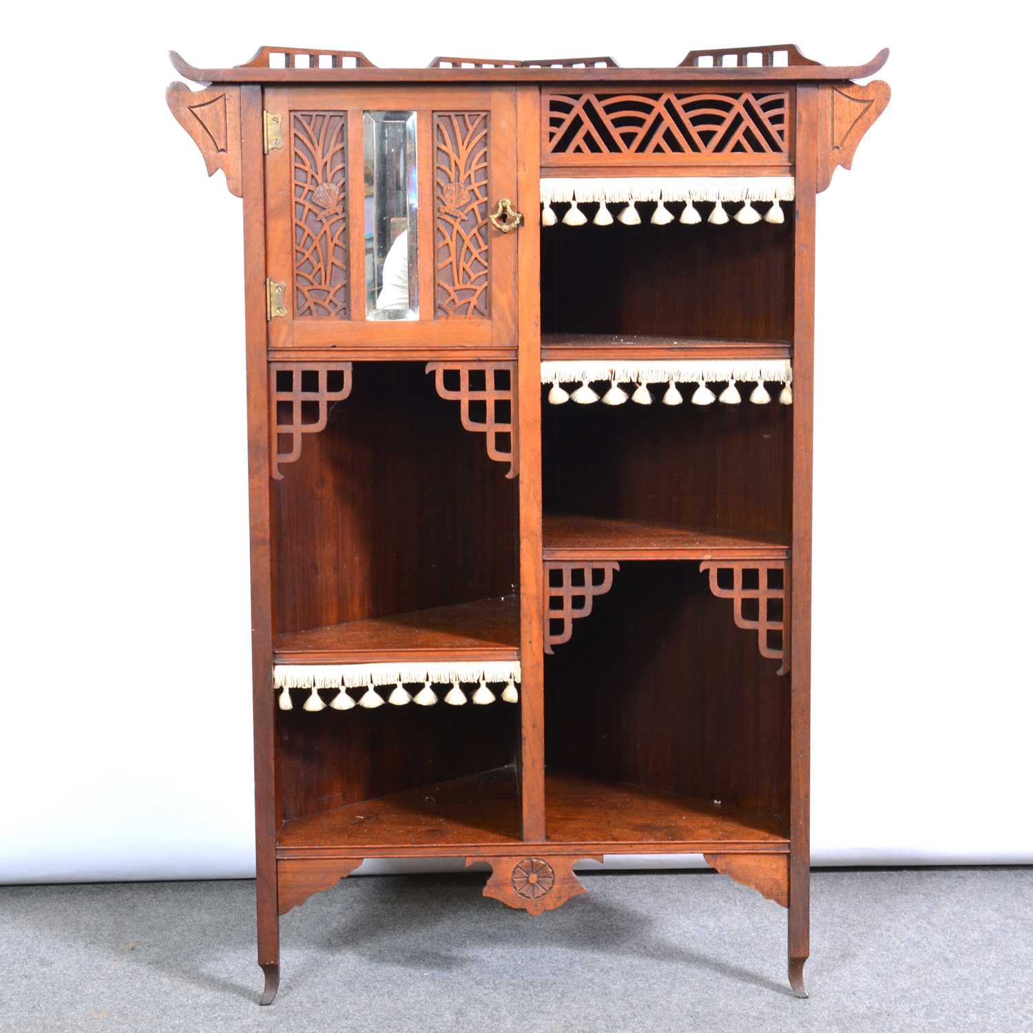 Lot 322 - Set of late Victorian  corner shelves