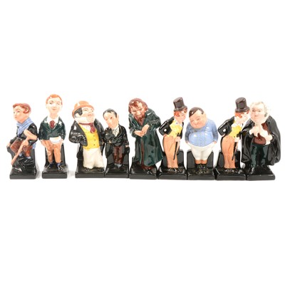Lot 16 - Eight Royal Doulton Charles Dickens figurines.