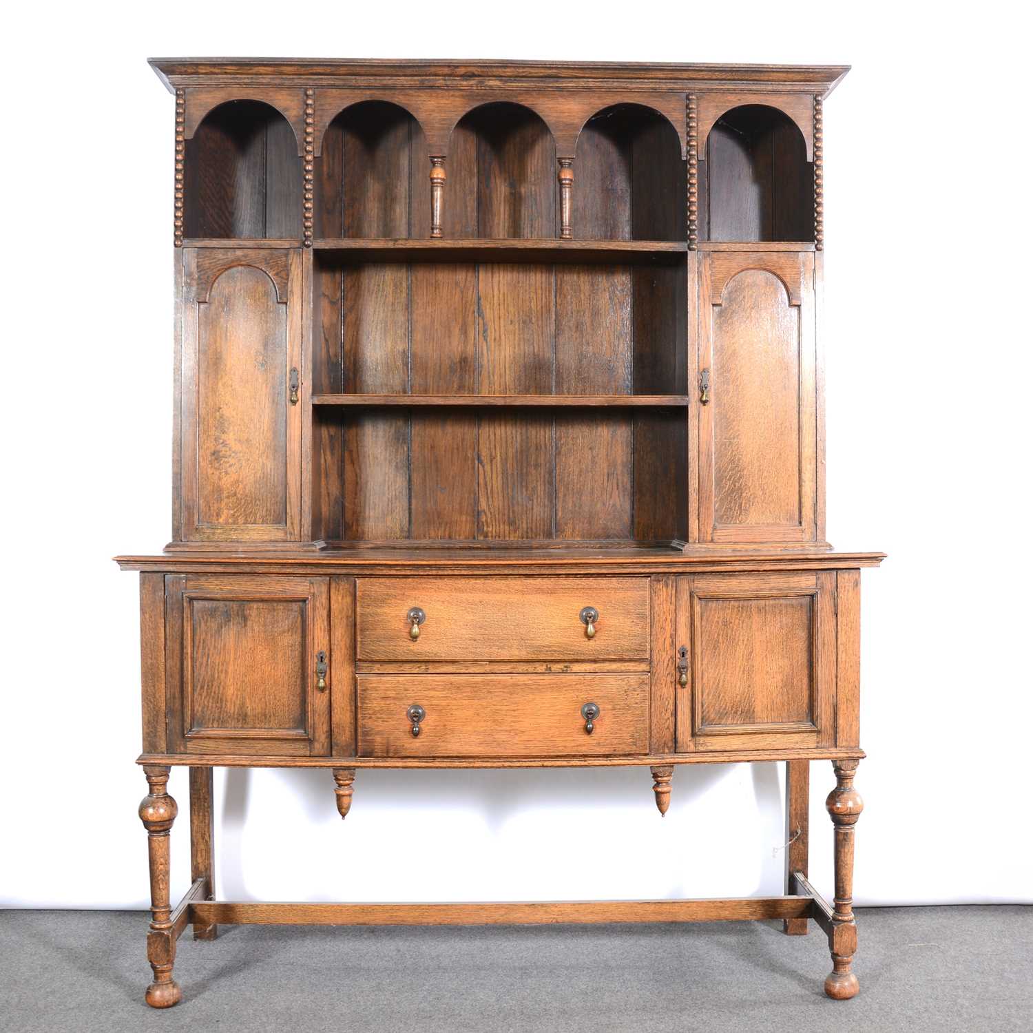 Lot 245 - 1940s oak dresser