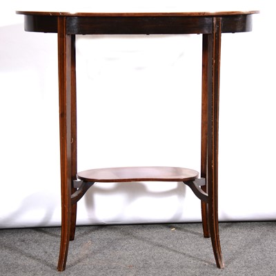 Lot 389 - Edwardian painted mahogany kidney-shape occasional table