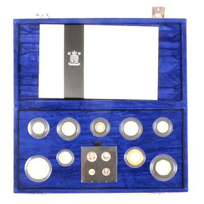 Lot 375 - A Royal Mint UK Millenium Silver Collection coin set.