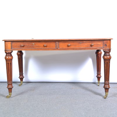 Lot 432 - Victorian mahogany writing table