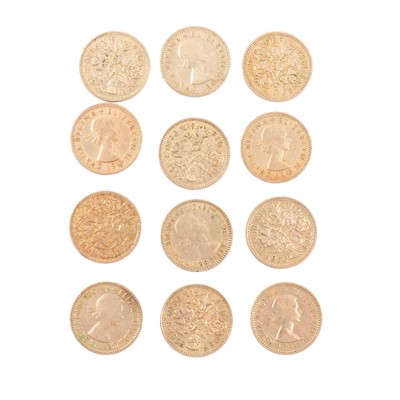 Lot 245 - Charles II threepence, George II cartwheel penny, and other George III and later coins and medals.