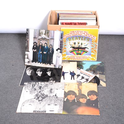 Lot 161A - Three boxes of vinyl records, including The Beatles etc