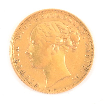 Lot 143 - A Gold Full Sovereign Coin.