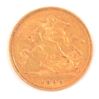 Lot 148 - A Gold Half Sovereign Coin.