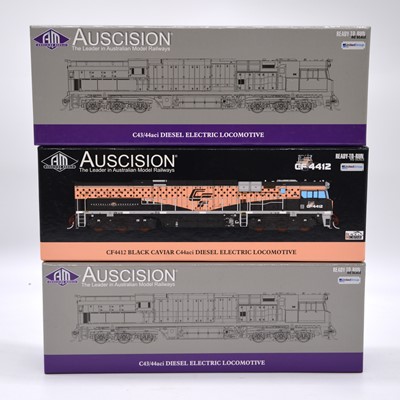 Lot 188 - Three Auscision Model HO locomotives including ref FIE001 C43/44aci diesel electric