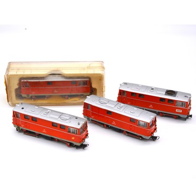 Lot 580 - Four Liliput HOe gauge model railway OBB locomotives.