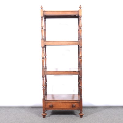 Lot 423 - Victorian mahogany four-tier whatnot